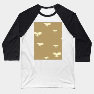 Beige Birds Baseball T-Shirt